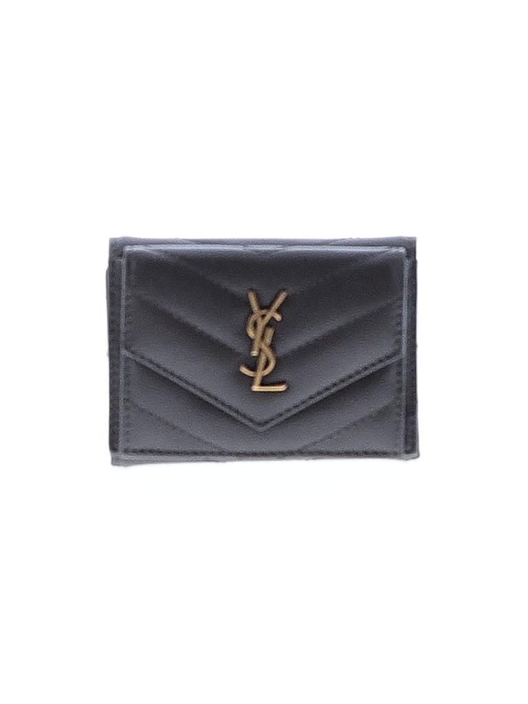 Saint Laurent 100% Leather Gray Leather Wallet One size - photo 1
