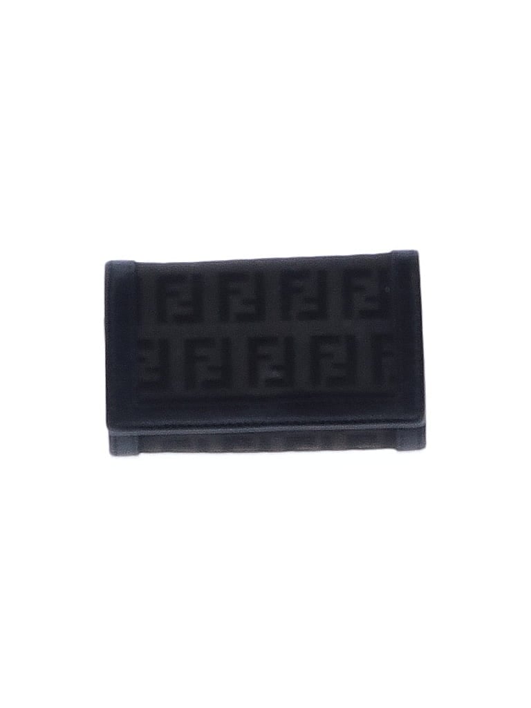 Fendi 100% Canvas Black Zucca Print Key Holder One size - photo 1