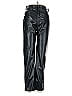 Gap 100% Polyester Black Faux Leather Pants Size 6 - photo 1