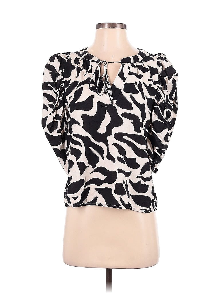 Pre-owned Rachel Zoe 3/4 Sleeve Blouse In White