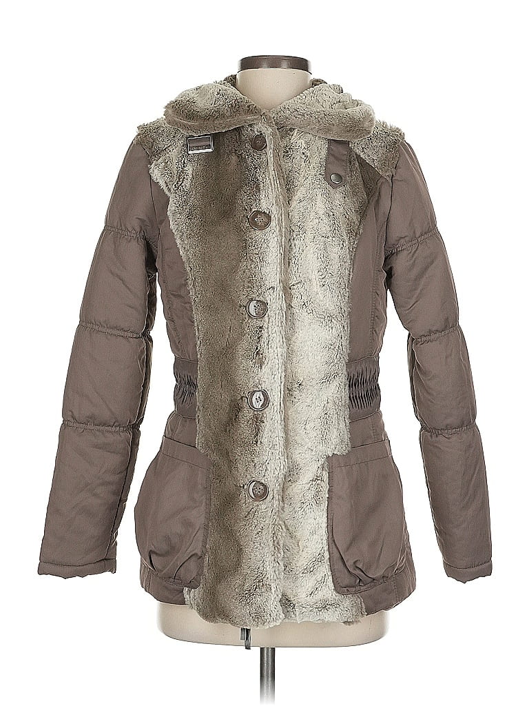 Montanaco 100% Polyester Brown Coat Size S - photo 1