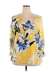 Jm Collection 3/4 Sleeve Blouse