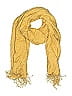 Unbranded Yellow Scarf One size - photo 1