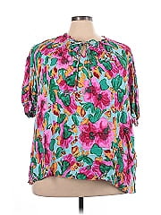 Terra & Sky Short Sleeve Blouse