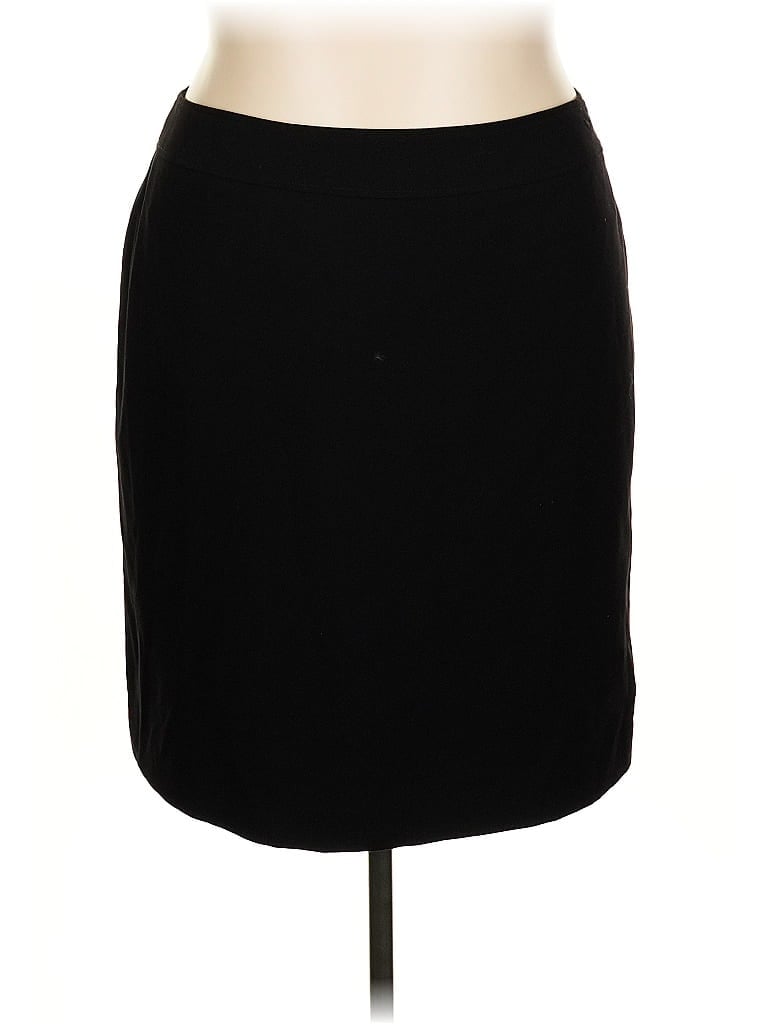 Tahari by ASL Solid Black Formal Skirt Size 18 - photo 1