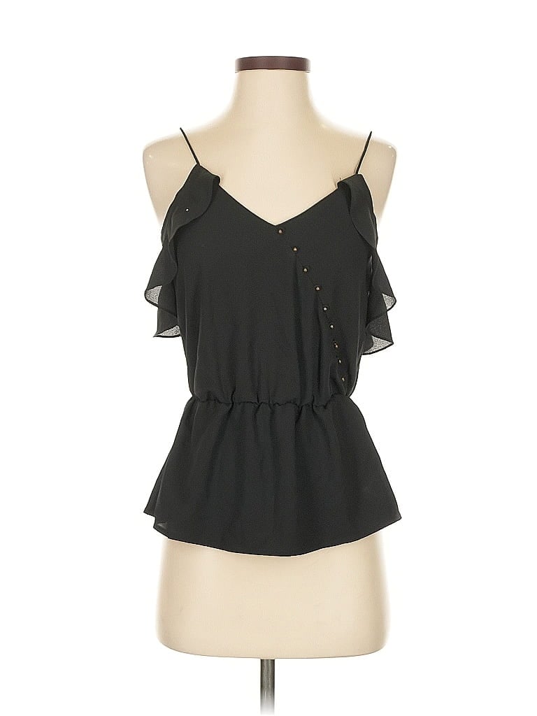 Pre-owned Cooper & Ella Sleeveless Blouse In Black