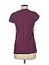 Ann Taylor LOFT Outlet 100% Cotton Purple Short Sleeve Top Size M - photo 2