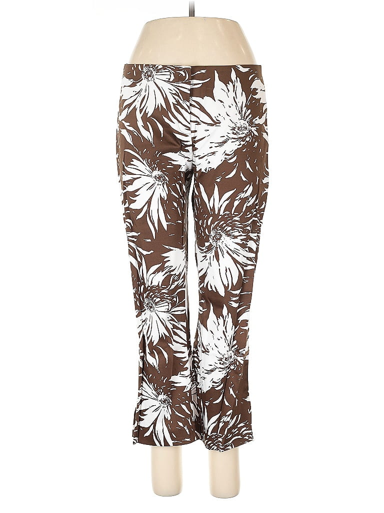 Cache Tropical Brown Casual Pants Size 10 - photo 1