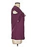 Ann Taylor LOFT Outlet 100% Cotton Purple Short Sleeve Top Size M - photo 4