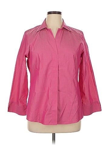 Foxcroft 3/4 Sleeve Button-Down Shirt (view 1)