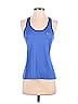 Nike 100% Polyester Blue Active Tank Size S - photo 1