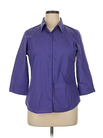 Foxcroft 3/4 Sleeve Button-Down Shirt (view 1)