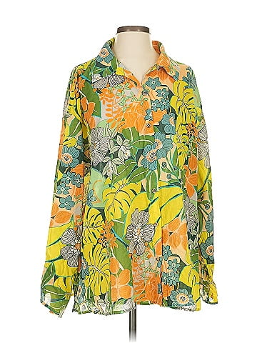 Main Strip Long Sleeve Blouse (view 1)