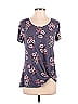 Nine Britton Floral Purple Short Sleeve T-Shirt Size S - photo 1