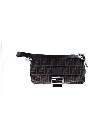Fendi Canvas Zucca Shoulder Baguette (view 1)