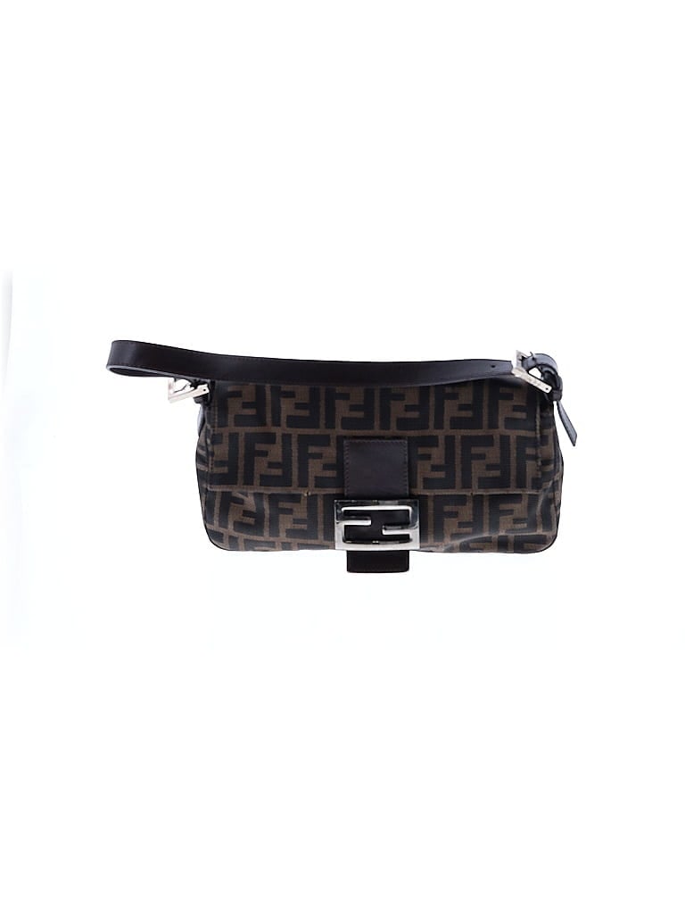 Fendi 100% Canvas Brown Canvas Zucca Shoulder Baguette One size - photo 1