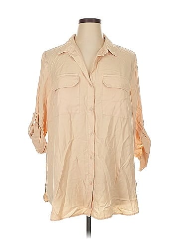 Velvet Heart 3/4 Sleeve Button-Down Shirt (view 1)