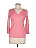 Akris Punto Pink 3/4 Sleeve T-Shirt Size 6 - photo 1