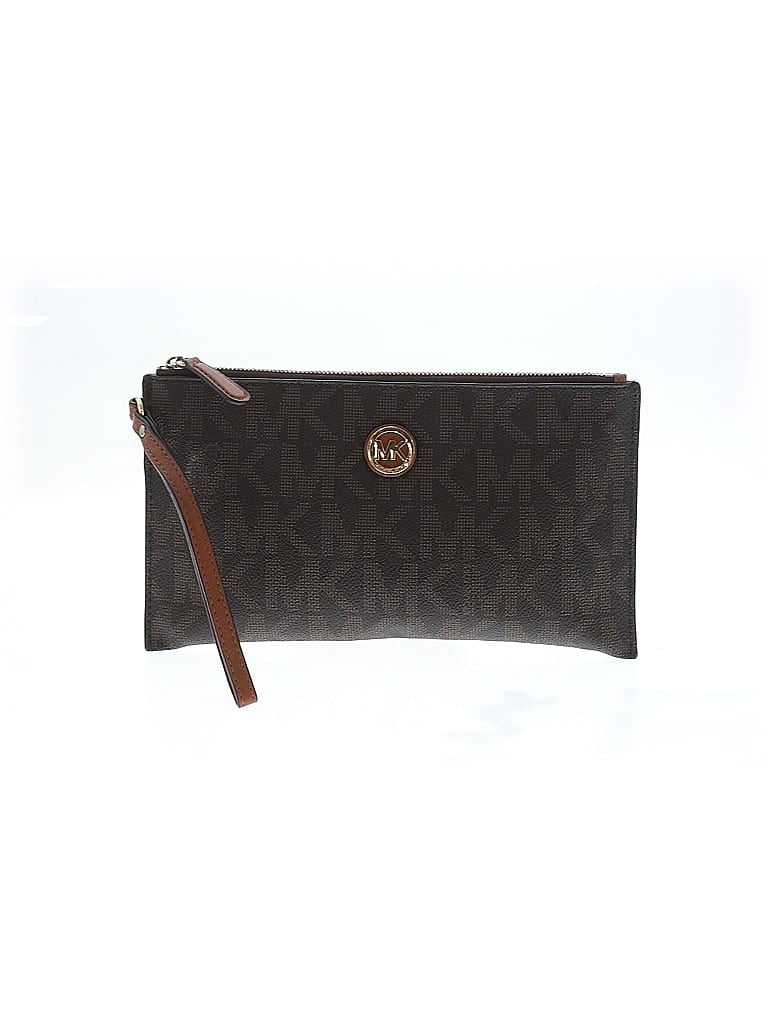 MICHAEL Michael Kors 100% Leather Brown Leather Wristlet One size - photo 1