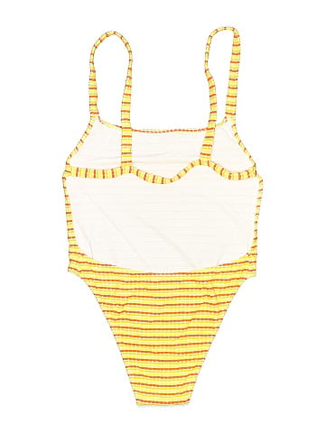 Solid & Striped One Piece Swimsuit (view 2)