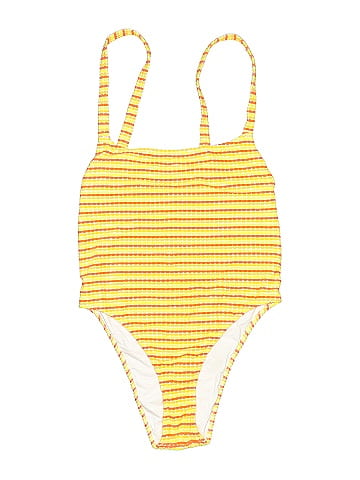 Solid & Striped One Piece Swimsuit (view 1)