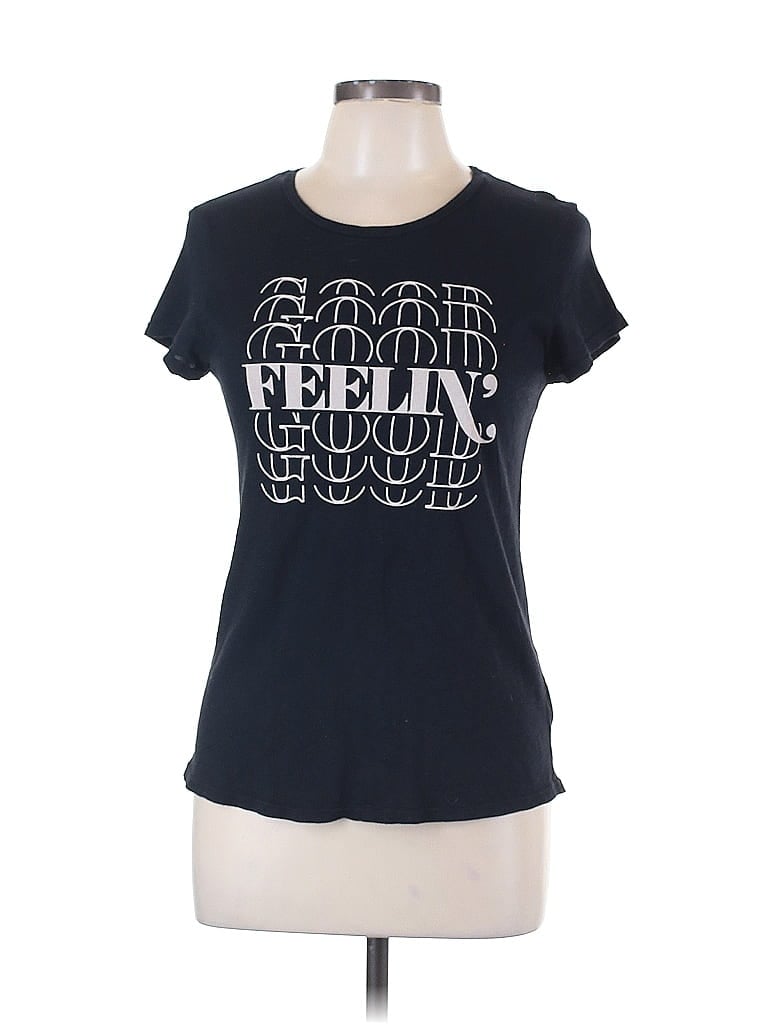 Sundry 100% Pima Cotton Black Short Sleeve T-Shirt Size L - photo 1