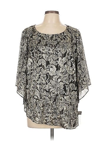 Alex Evenings 3/4 Sleeve Blouse (view 1)