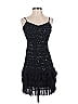 Alexia Admor 100% Silk Stars Black Cocktail Dress Size XS - photo 1