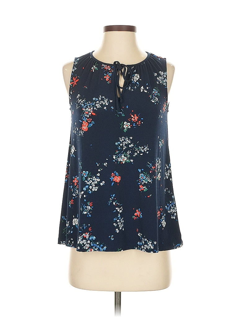 Pre-owned Banana Republic Factory Store Sleeveless Blouse In Blue