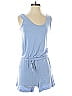 Lou & Grey for LOFT 100% Rayon Solid Blue Romper Size XS - photo 1