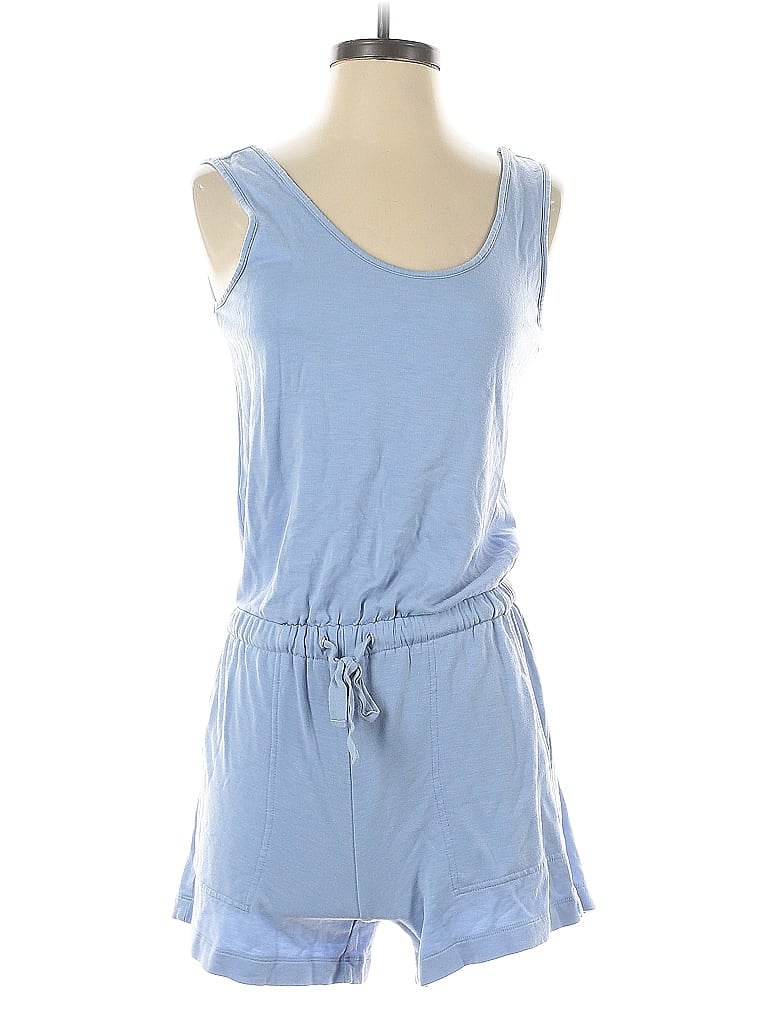 Lou & Grey for LOFT 100% Rayon Solid Blue Romper Size XS - photo 1