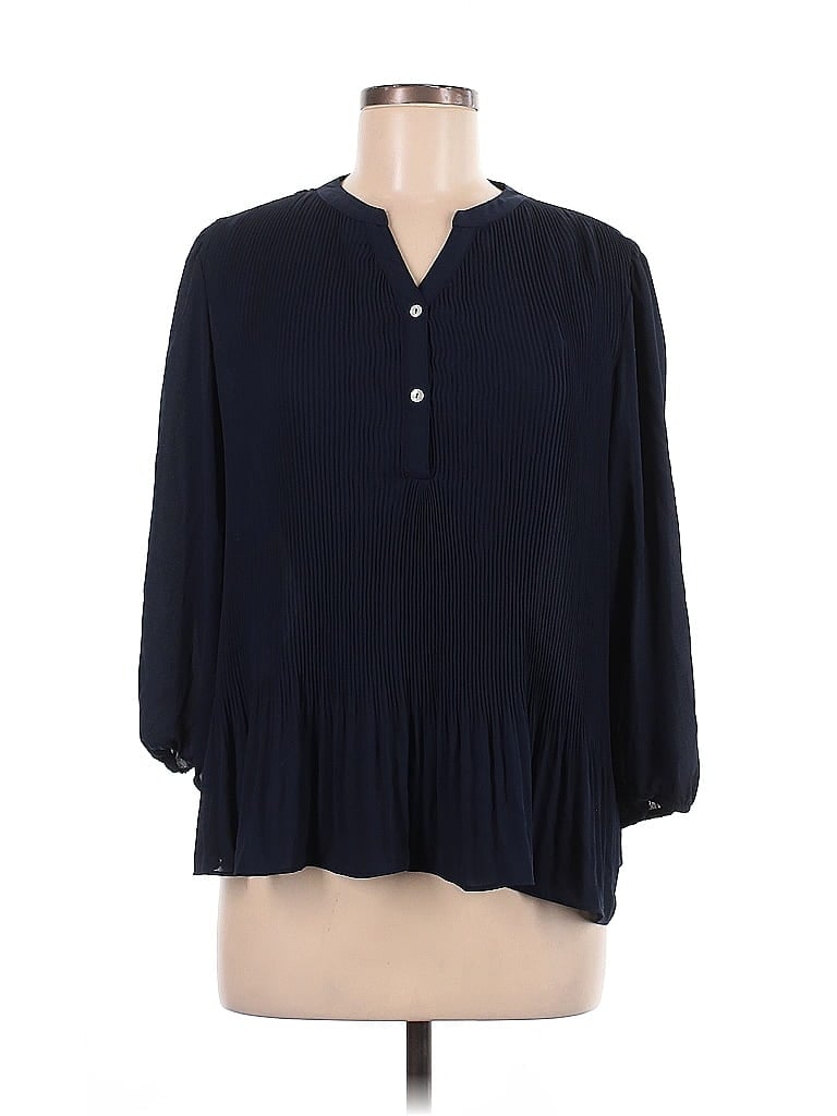 Nanette Lepore Blue 3/4 Sleeve Blouse Size M - photo 1