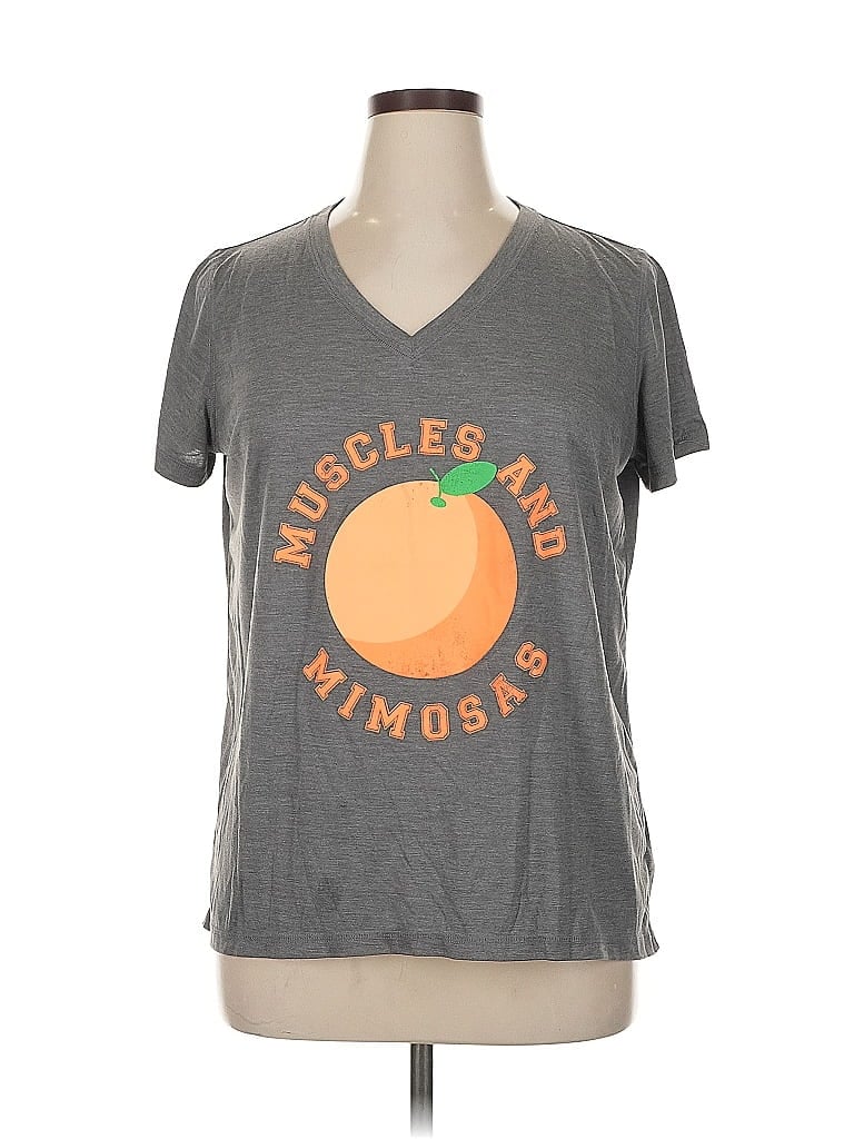 Xersion Gray Short Sleeve T-Shirt Size XL - photo 1