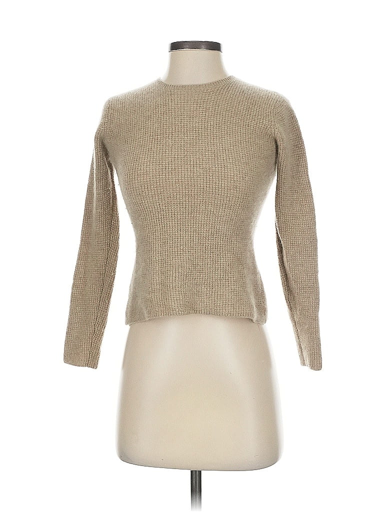 White + Warren 100% Cashmere Tan Cashmere Pullover Sweater Size XS - photo 1