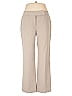 STUDIO by Tahari-Levine Solid Tan Casual Pants Size 10 (petite) - photo 1
