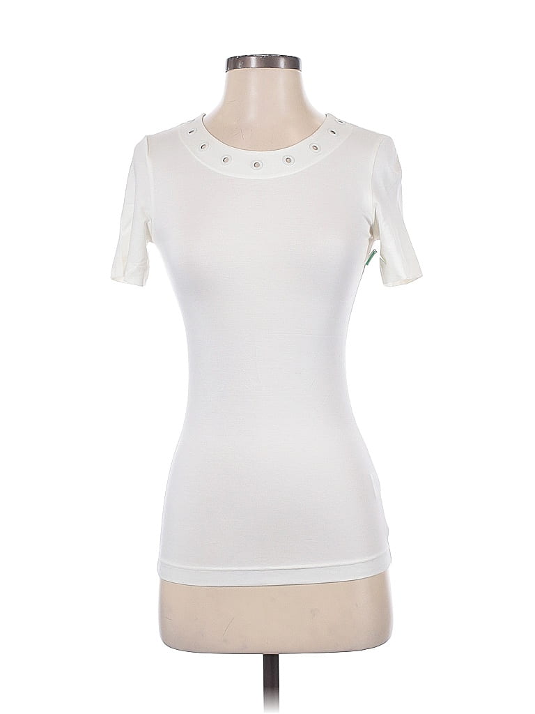 Akris Punto Ivory Short Sleeve T-Shirt Size 2 - photo 1