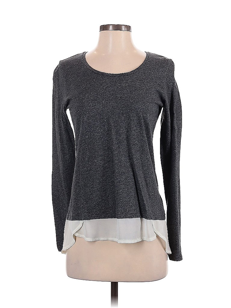 G.H. Bass & Co. 100% Polyester Gray Long Sleeve Top Size S - photo 1