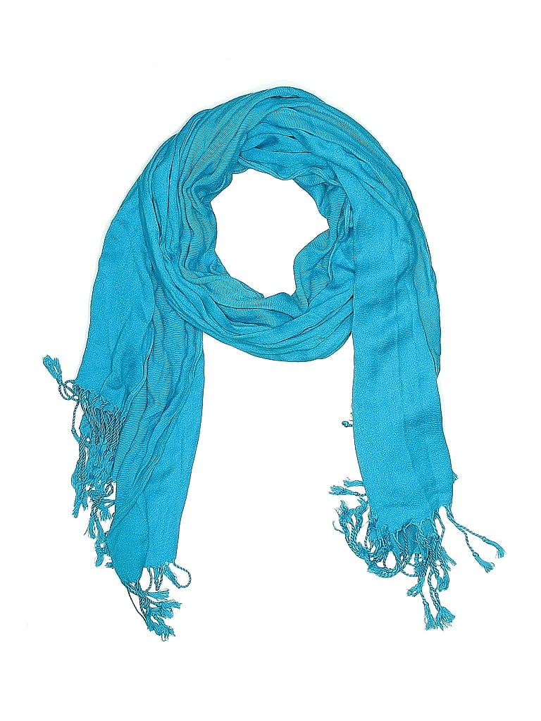Pre-owned Assorted Brands Scarf In Blue