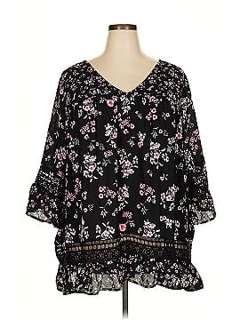 Woman Within 3/4 Sleeve Blouse