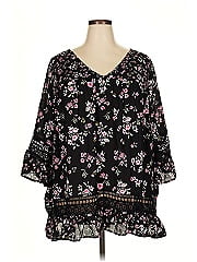 Woman Within 3/4 Sleeve Blouse