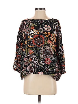 M Missoni 3/4 Sleeve Silk Top