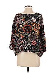 M Missoni 3/4 Sleeve Silk Top