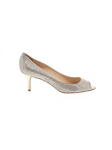 Jimmy Choo Glitter Accent Peep Toe Pumps (view 1)