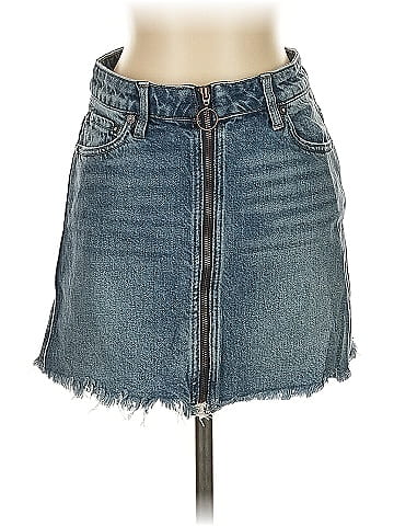 We the Free Denim Skirt (view 1)