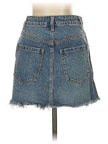 We the Free Denim Skirt (view 2)