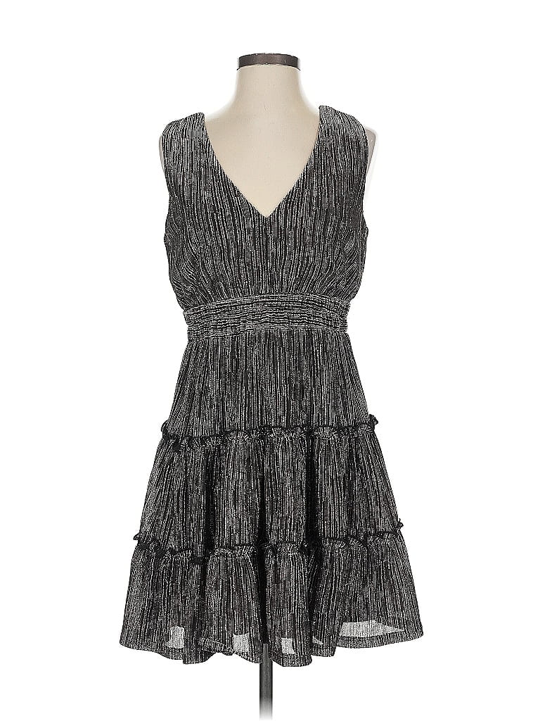 Pre-owned Audrey Parks X Francesca's Cocktail Dress In Gray