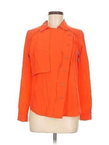 Rebecca Minkoff Long Sleeve Silk Top (view 1)