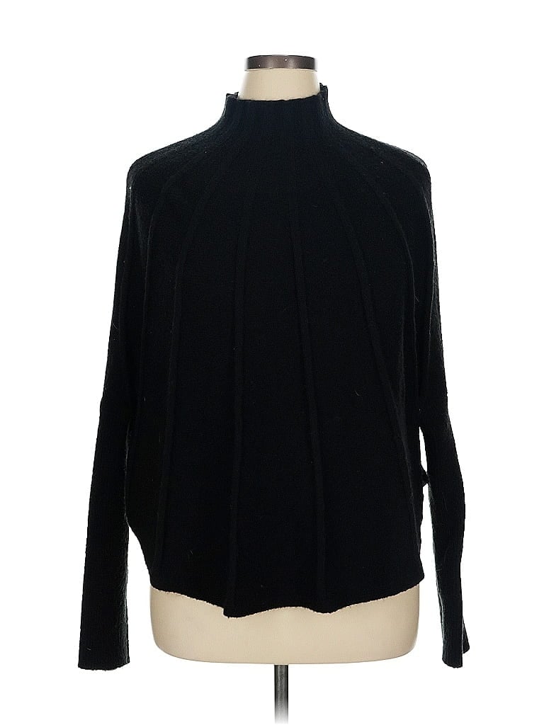 Pre-owned Unbranded Turtleneck Sweater In Black