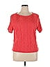 M Missoni Red Orange Short Sleeve Top Size XL - photo 1