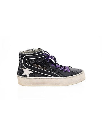 Golden Goose Leather Hi Slide Sneakers (view 1)